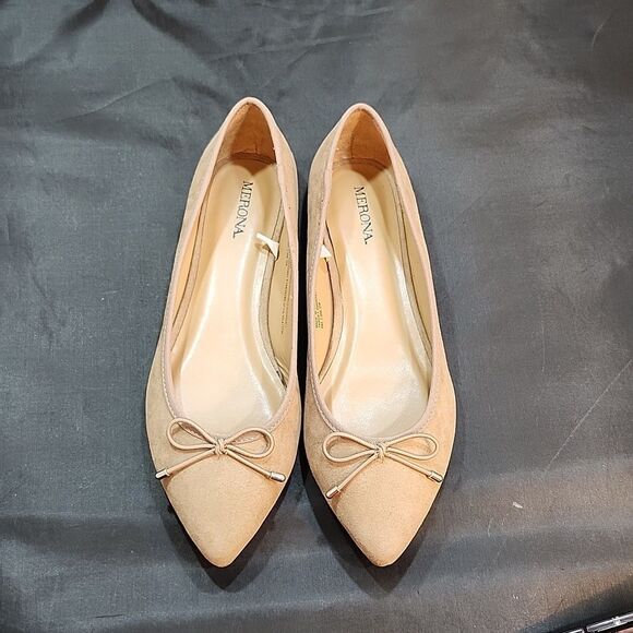 BRAND NEW MERONA BOWNOT POINTED TOE WOMEN'S FLAT SHOE - Picture 3 of 16